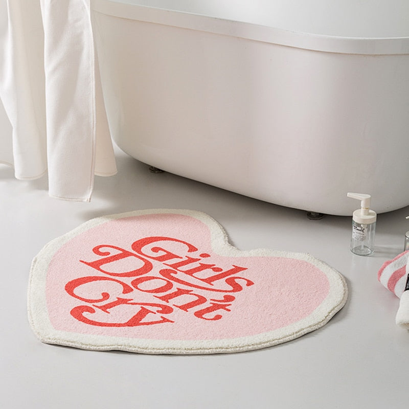 Heart Bath Rug