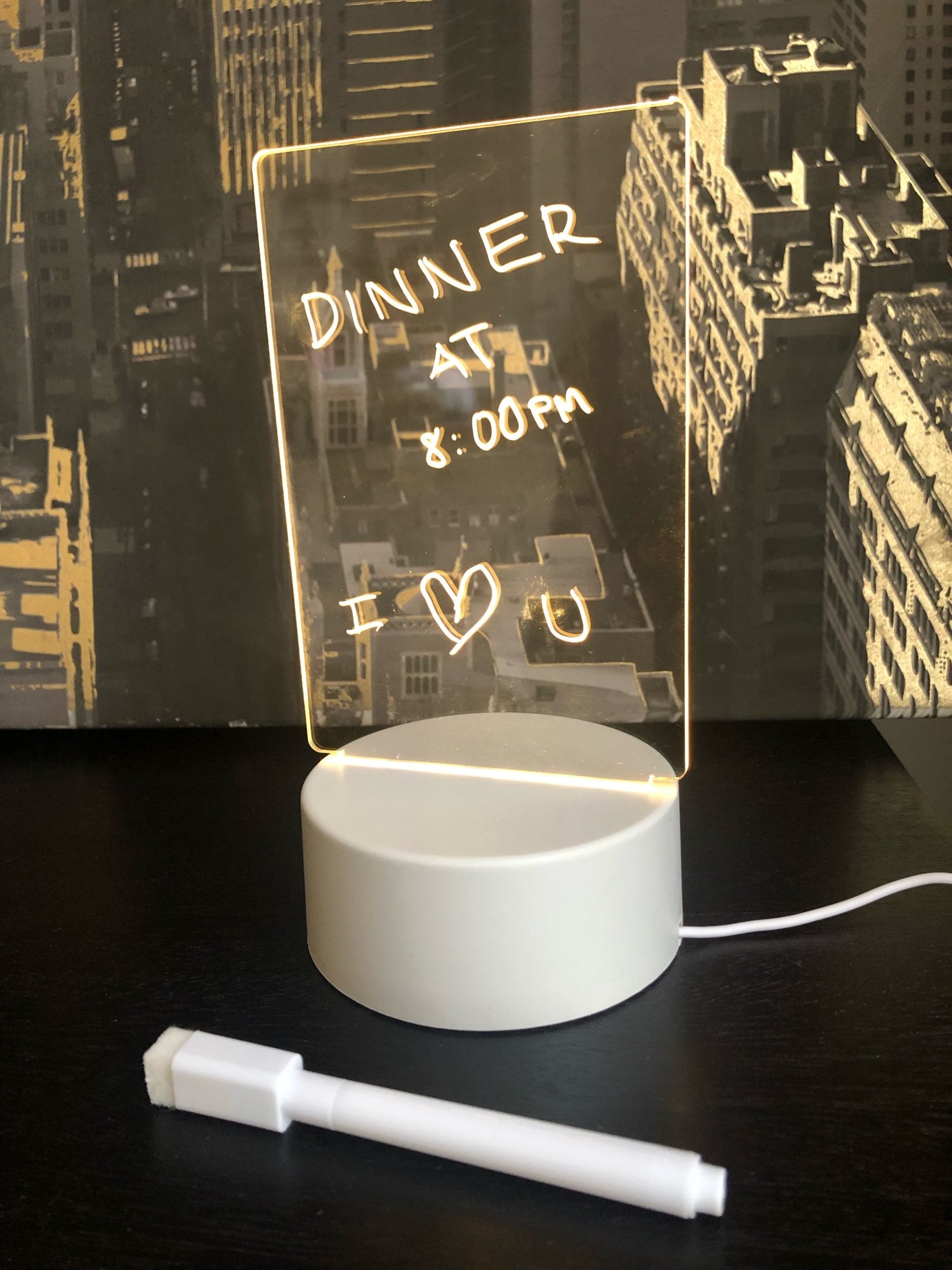 Night Light Note Note Board Led Night Light – GiftndTake