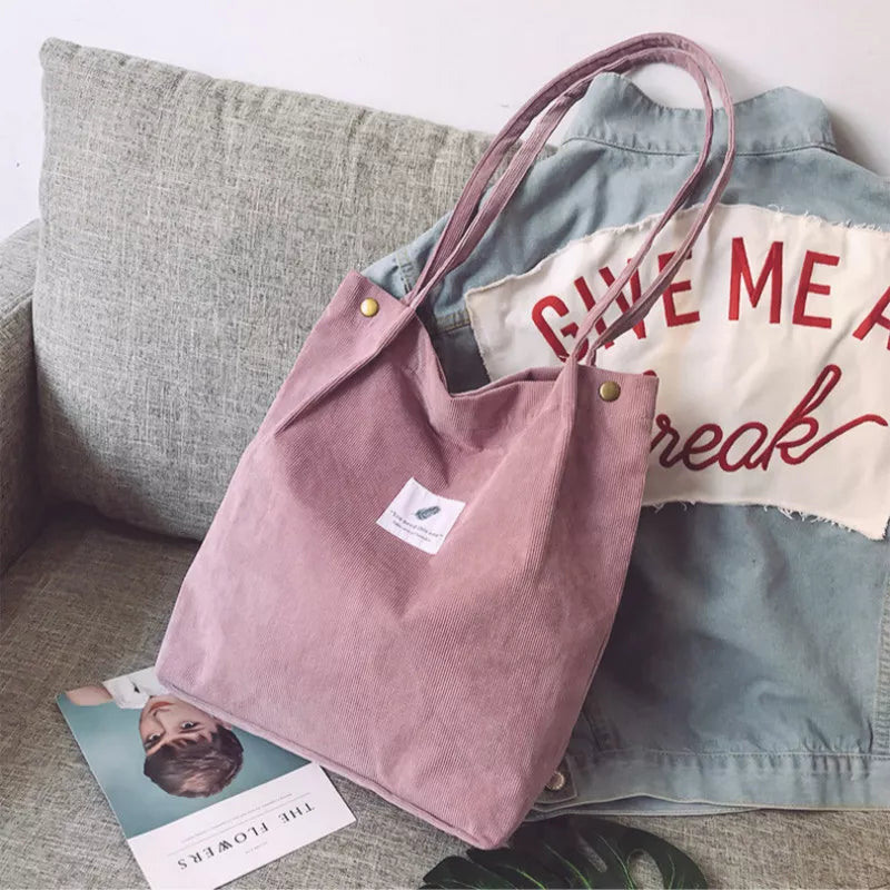 Corduroy Tote Bag