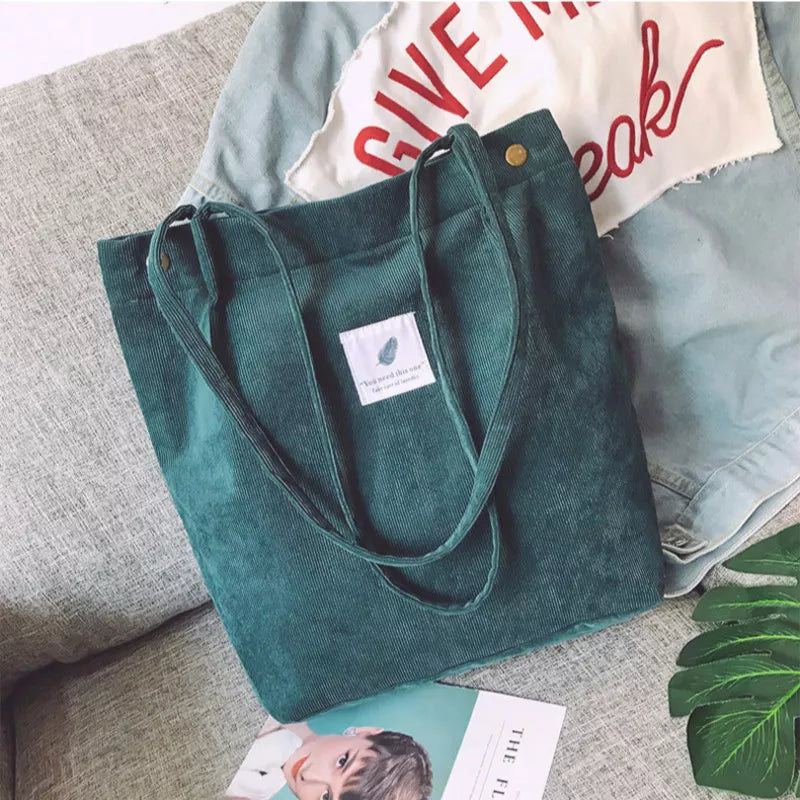 Corduroy Tote Bag