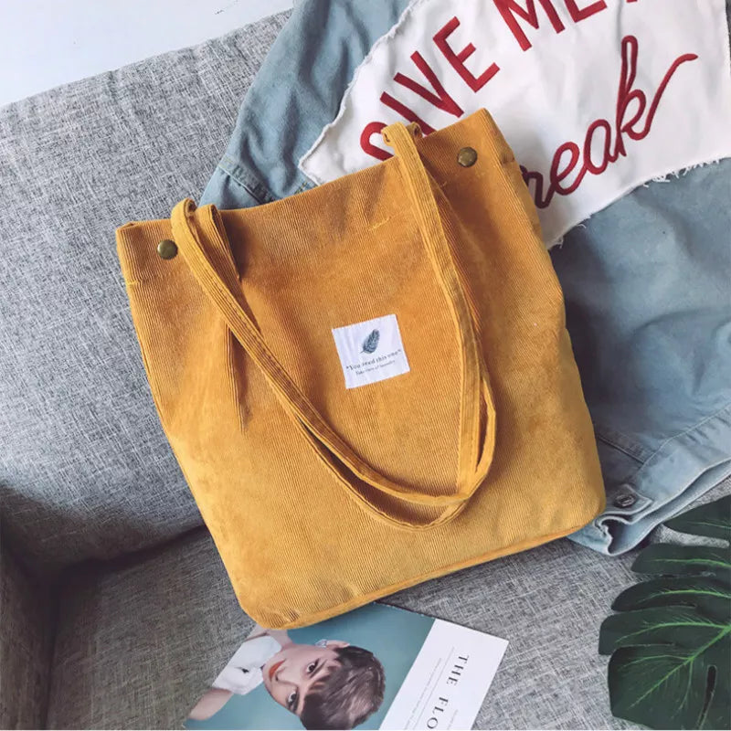 Corduroy Tote Bag