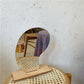 Retro Wavy Standing Mirror