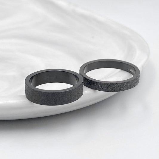 Black Stainless Steel Ring