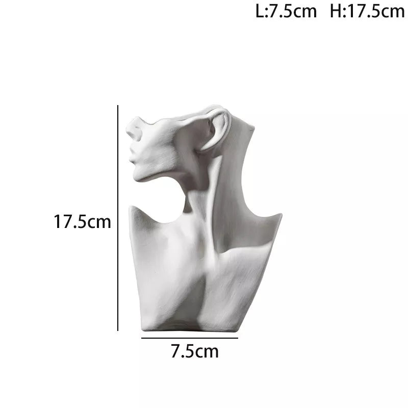 Nordic Ceramic Woman Body Vase