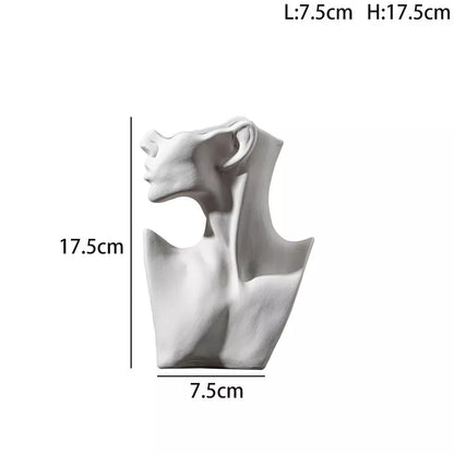 Nordic Ceramic Woman Body Vase