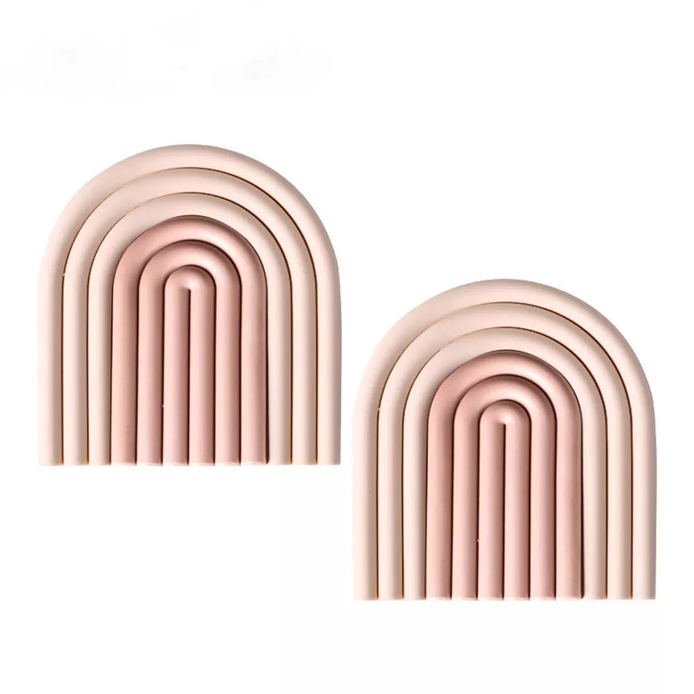 Nordic Style Silicone Rainbow Coasters