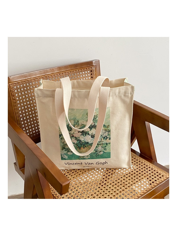 Oil Painting Canvas Tote Bag