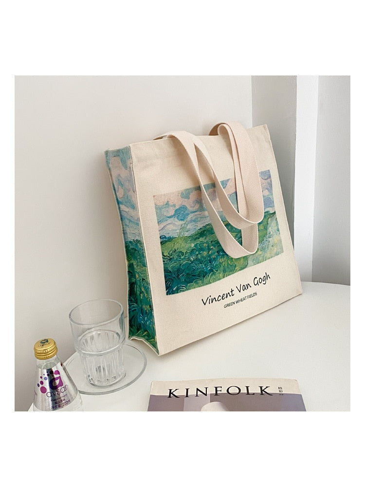 Oil Painting Canvas Tote Bag