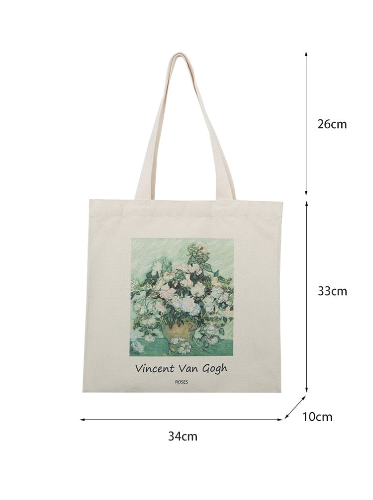 Oil Painting Canvas Tote Bag