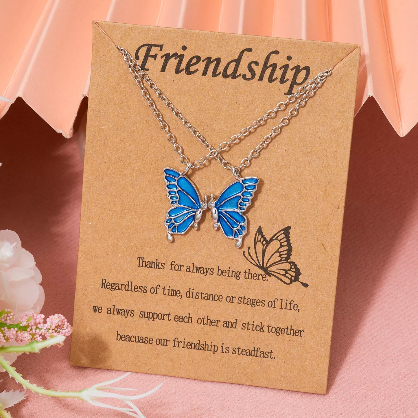 Friendship Butterfly Necklace