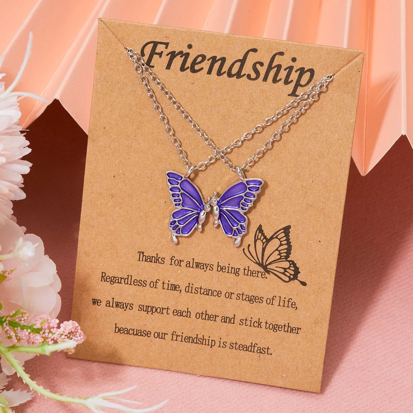 Friendship Butterfly Necklace