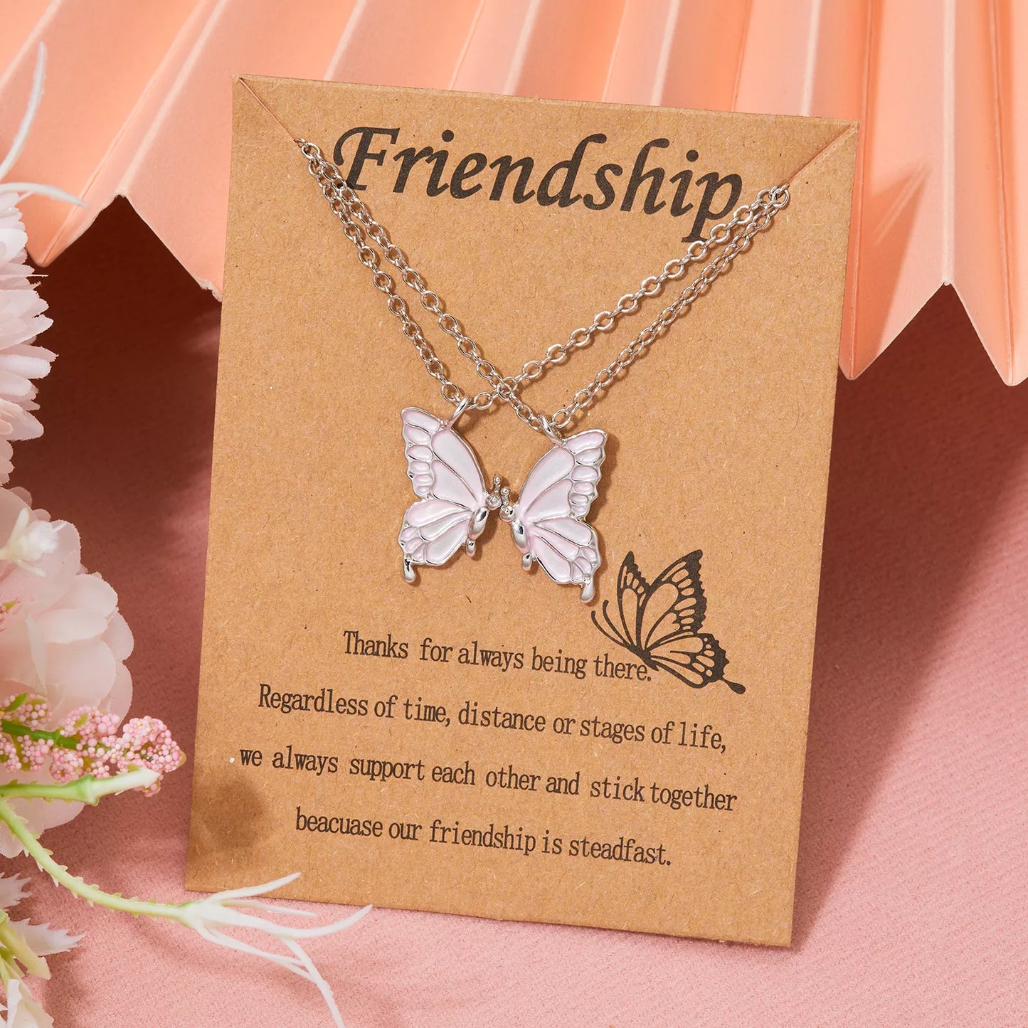 Friendship Butterfly Necklace