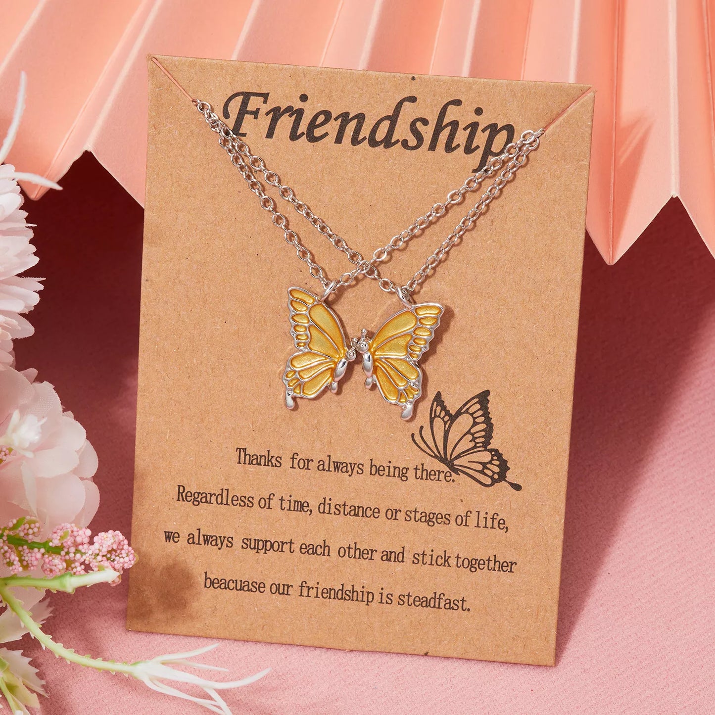 Friendship Butterfly Necklace